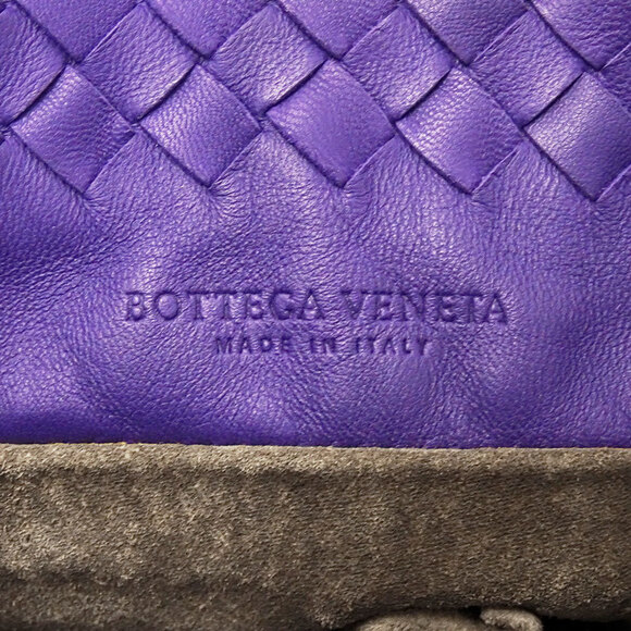BOTTEGA VENETA Purple Leather Intrecciato Tote Bag - Picture 7 of 13